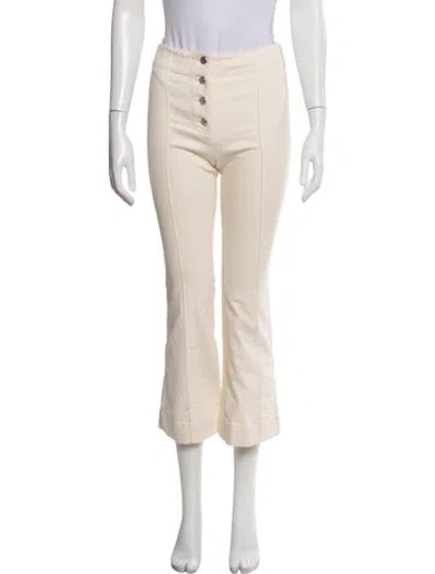 Pre-owned Rosetta Getty Flared Pants In Neutral