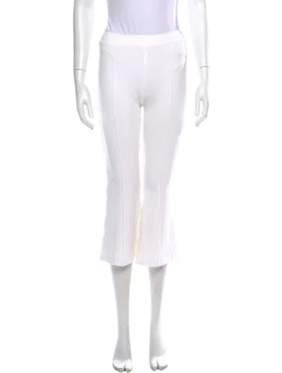 Pre-owned Rosetta Getty Flared Pants In Neutrals/white