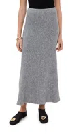 Rosetta Getty Flared Skirt Grey In Grey