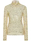 Rosetta Getty Foam Roll-neck T-shirt In Neutrals