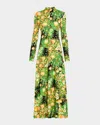 Rosetta Getty Maxikleid Mit Rollkragen In Blackmulti
