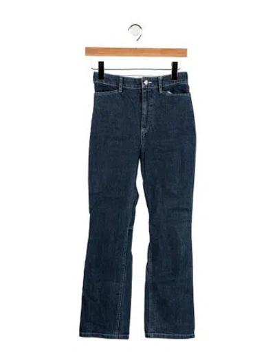 Pre-owned Rosetta Getty High-rise Flared Jeans In Blue