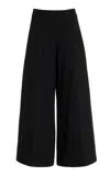 Rosetta Getty Jersey Wide-leg Culottes In Black