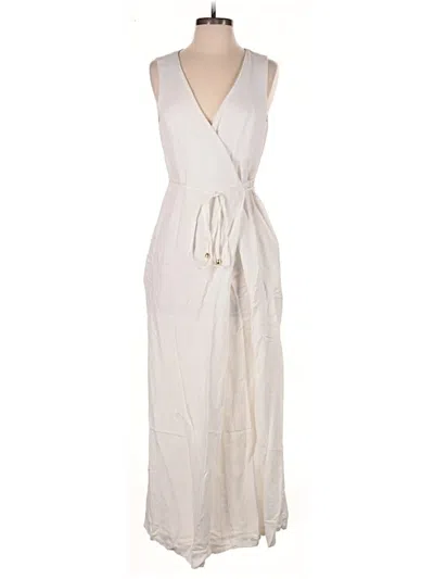 Pre-owned Rosetta Getty Jumpsuit In Ivory