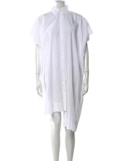 Pre-owned Rosetta Getty Knee-length Dress In White