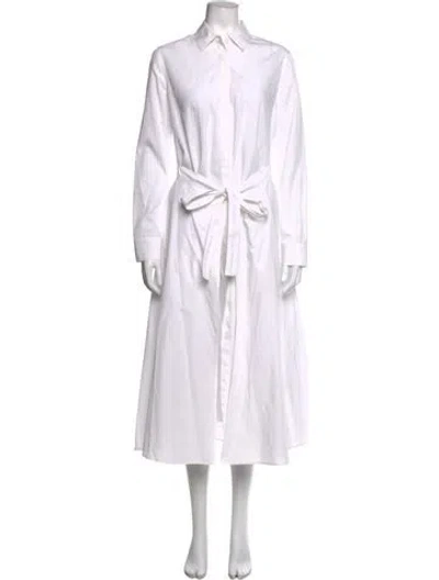 Pre-owned Rosetta Getty Knee-length Dress In White