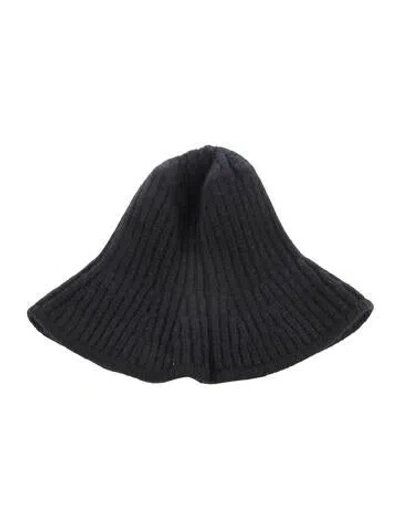 Pre-owned Rosetta Getty Knit Beanie In Black
