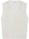 Rosetta Getty Knitted Vest In Neutrals
