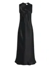 Rosetta Getty Lace-panel Dress In Black