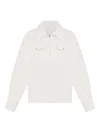 Rosetta Getty Lightweight Zip-up Jacket In White