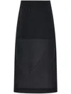 Rosetta Getty Lingerie Skirt In Black