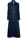 Rosetta Getty Langer Jeansmantel In Blue
