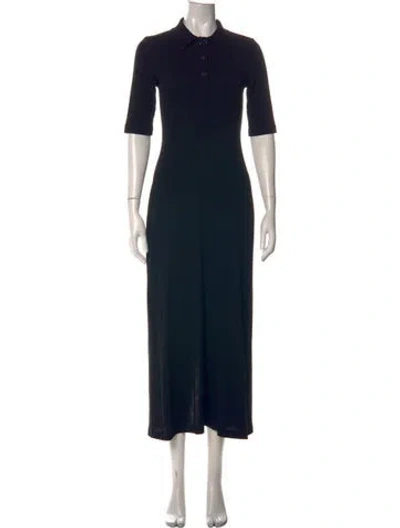 Pre-owned Rosetta Getty Long Dress In Black