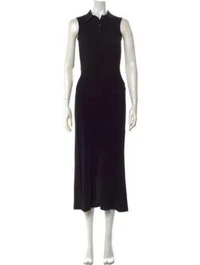 Pre-owned Rosetta Getty Long Dress In Black