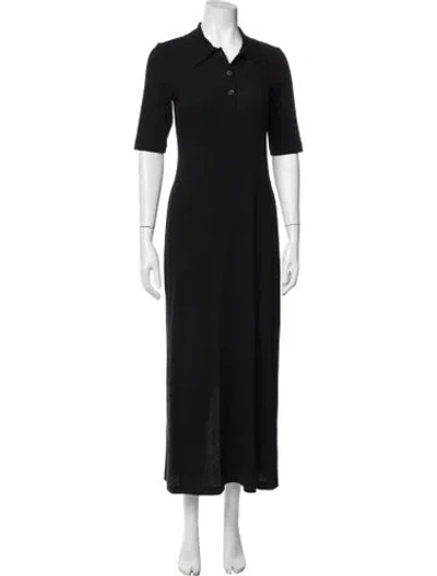 Pre-owned Rosetta Getty Long Dress In Black