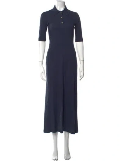 Pre-owned Rosetta Getty Long Dress In Blue