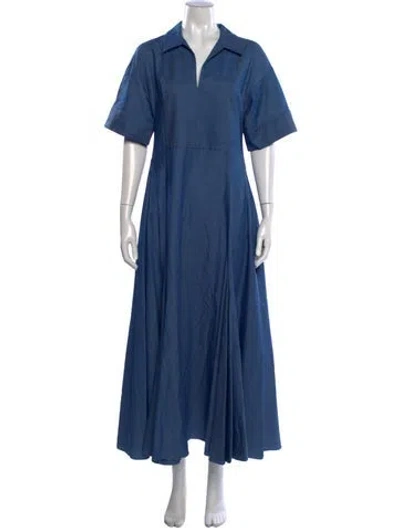 Pre-owned Rosetta Getty Long Dress In Blue