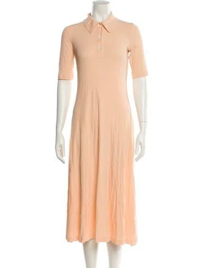 Pre-owned Rosetta Getty Long Dress In Orange