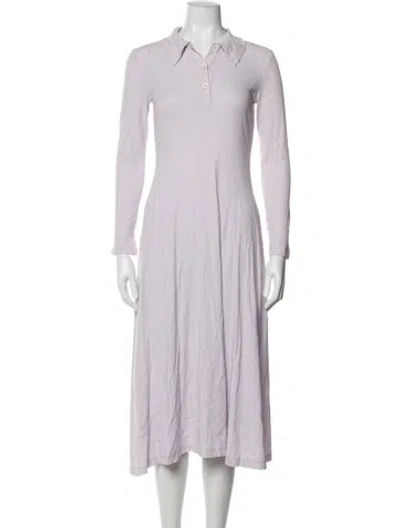 Pre-owned Rosetta Getty Long Dress In Purple
