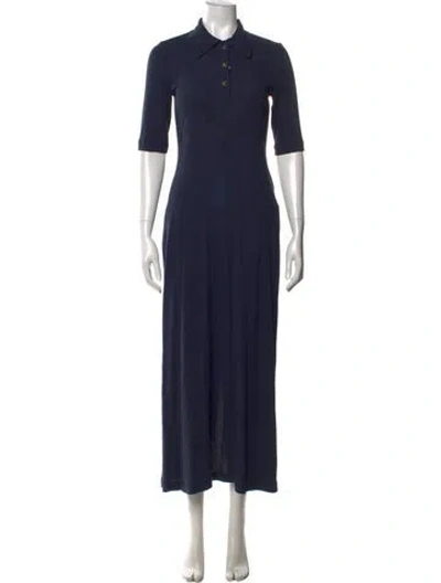 Pre-owned Rosetta Getty Long Dress W/ Tags In Blue