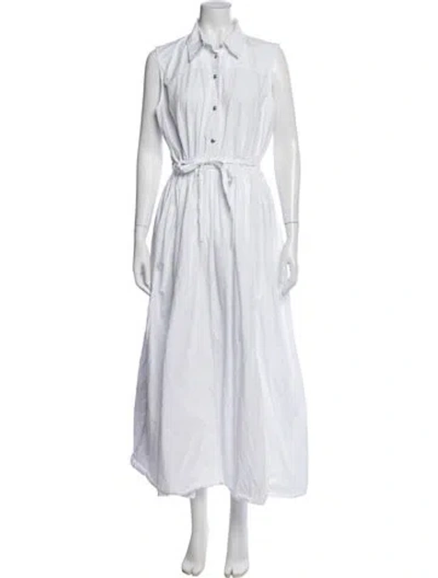 Pre-owned Rosetta Getty Long Dress In White