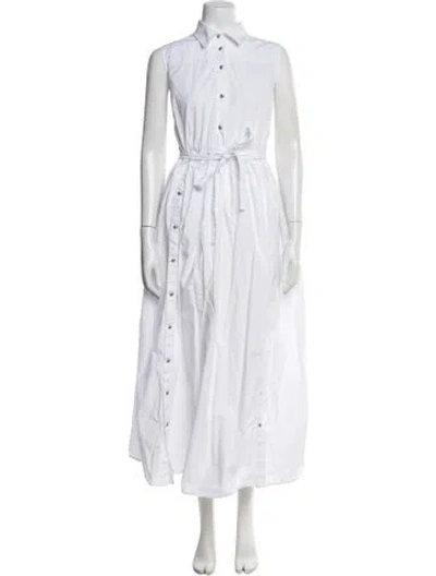 Pre-owned Rosetta Getty Long Dress In White