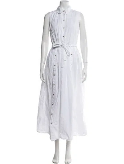 Pre-owned Rosetta Getty Long Dress In White