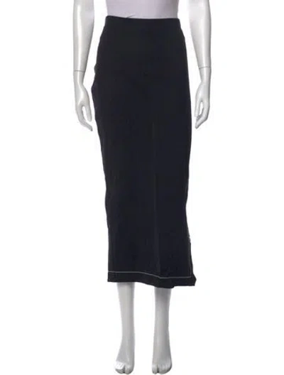 Pre-owned Rosetta Getty Long Skirt In Black