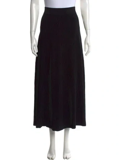 Pre-owned Rosetta Getty Long Skirt In Black