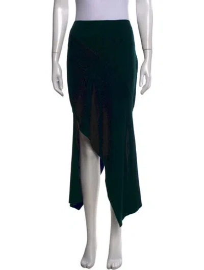 Pre-owned Rosetta Getty Long Skirt In Blue/green