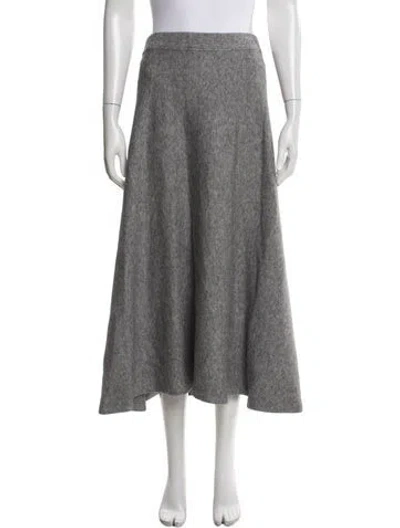 Pre-owned Rosetta Getty Long Skirt In Grey