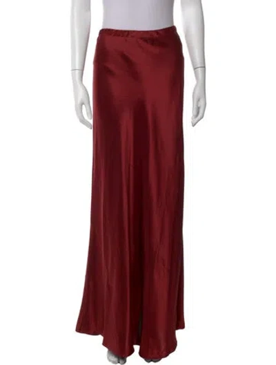 Pre-owned Rosetta Getty Long Skirt In Red