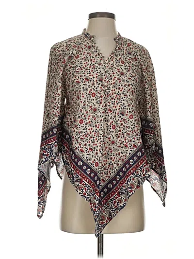 Pre-owned Rosetta Getty Long Sleeve Blouse In White