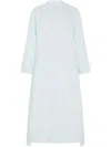 Rosetta Getty Long-sleeved Shirt Dress In Blue