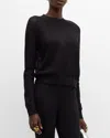 ROSETTA GETTY MESH KNIT SWEATSHIRT