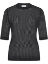 Rosetta Getty Mesh Top In Black