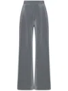 Rosetta Getty Metallic Straight-leg Trousers In Silver