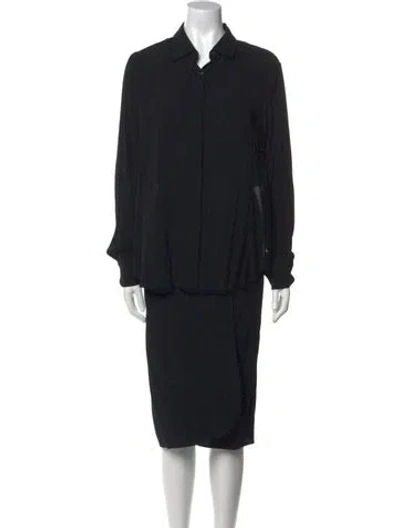 Pre-owned Rosetta Getty Midi Length Dress In Black