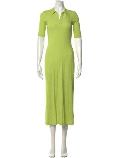Pre-owned Rosetta Getty Midi Length Dress In Green