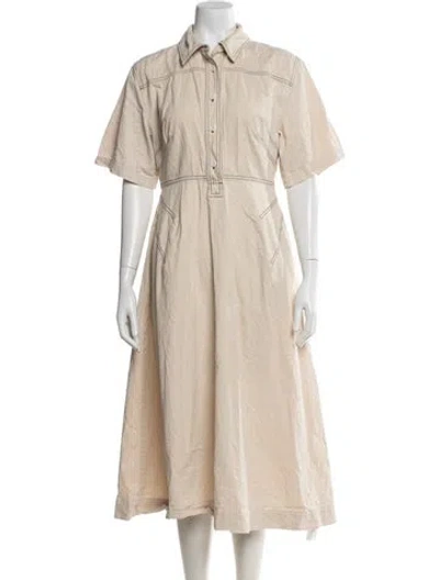Pre-owned Rosetta Getty Midi Length Dress In Neutral
