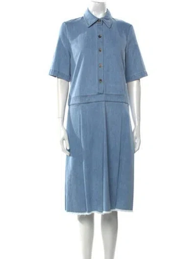 Pre-owned Rosetta Getty Midi Length Dress W/ Tags In Blue