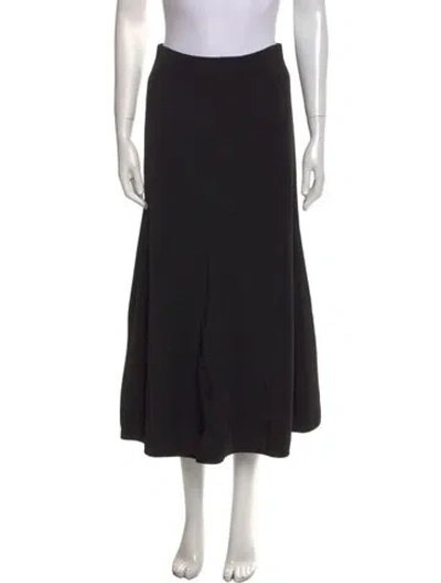 Pre-owned Rosetta Getty Midi Length Skirt In Black