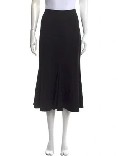 Pre-owned Rosetta Getty Midi Length Skirt In Black