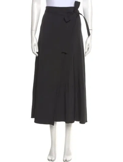 Pre-owned Rosetta Getty Midi Length Skirt In Gray