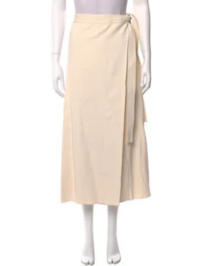 Pre-owned Rosetta Getty Midi Length Skirt In Neutral