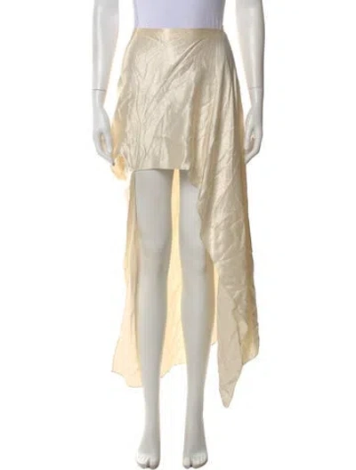 Pre-owned Rosetta Getty Midi Length Skirt In Neutral