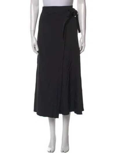 Pre-owned Rosetta Getty Midi Length Skirt W/ Tags W/ Tags In Black