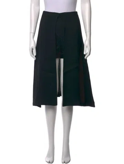 Pre-owned Rosetta Getty Mini Shorts In Black