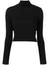 Rosetta Getty Mock Neck Jumper In Black