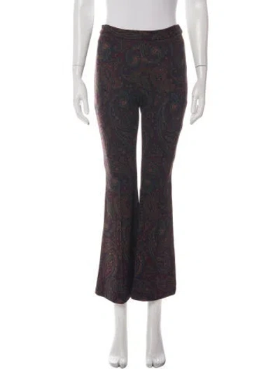 Pre-owned Rosetta Getty Nylon Flared Pants In Purple